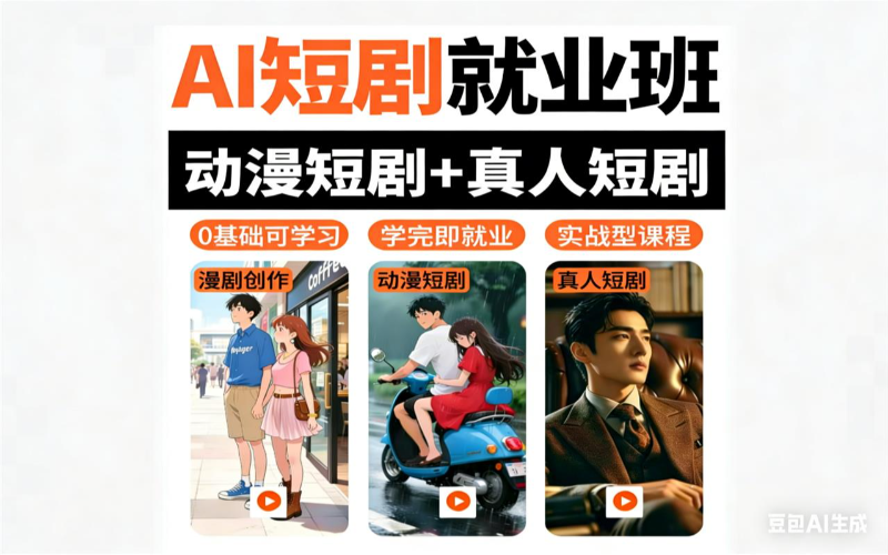 AIGC漫劇/短劇就業(yè)培訓班