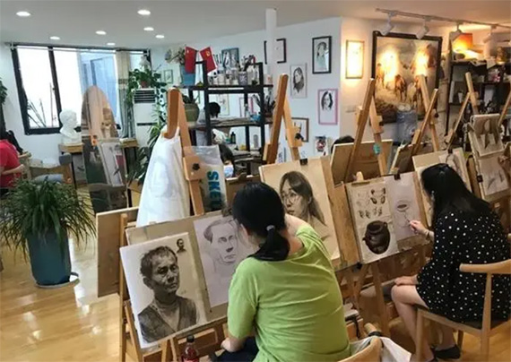 南京书东坡执笔画室