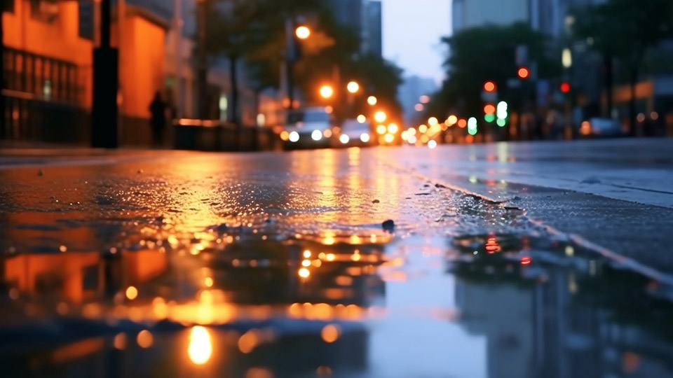 雨中拍摄