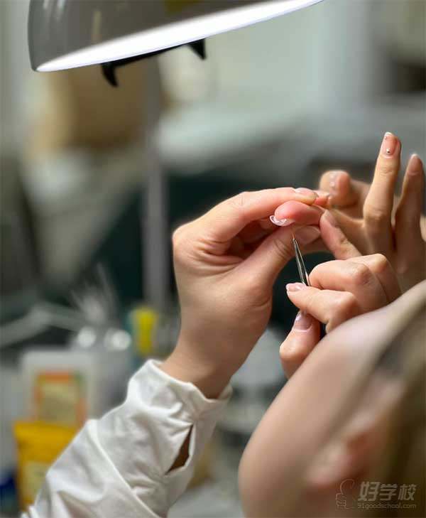 美甲教学现场