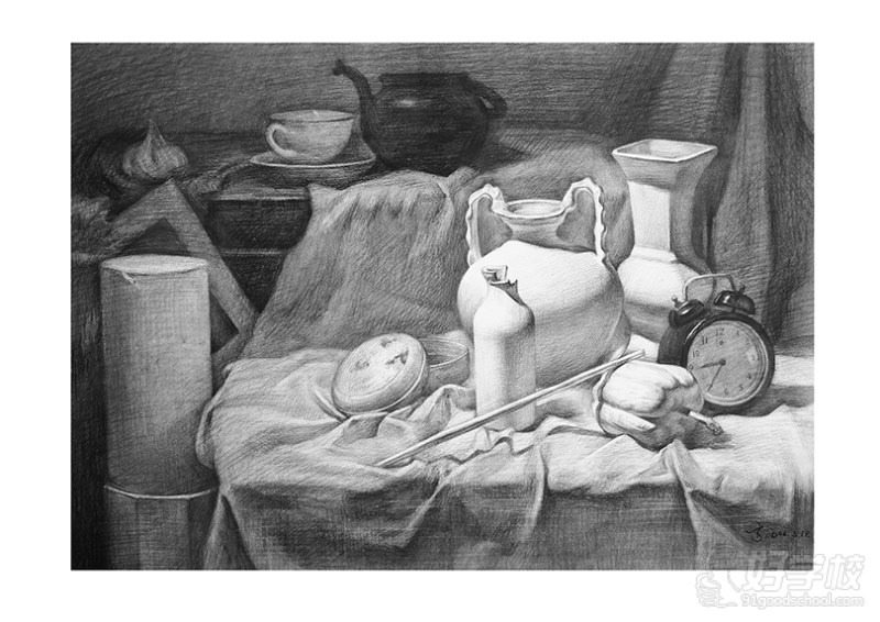 老师作品-素描静物