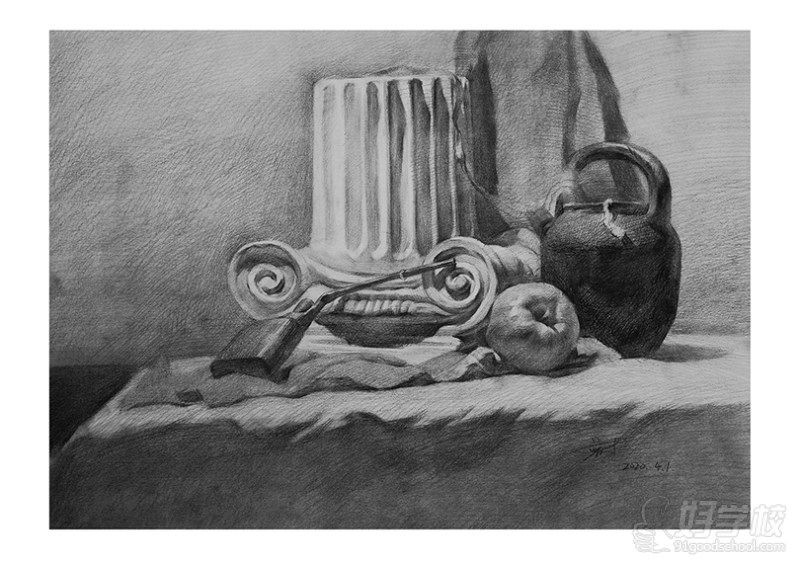老师作品-素描静物