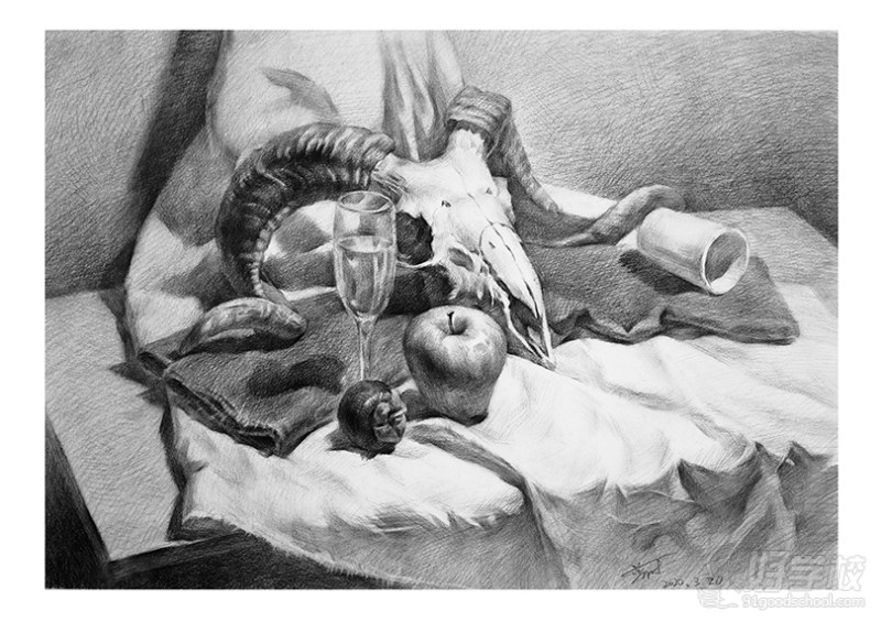 老师作品-素描静物