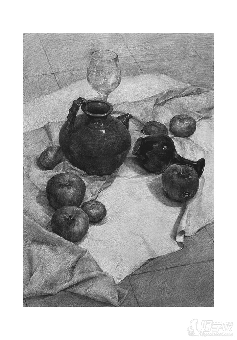 老师作品-素描静物