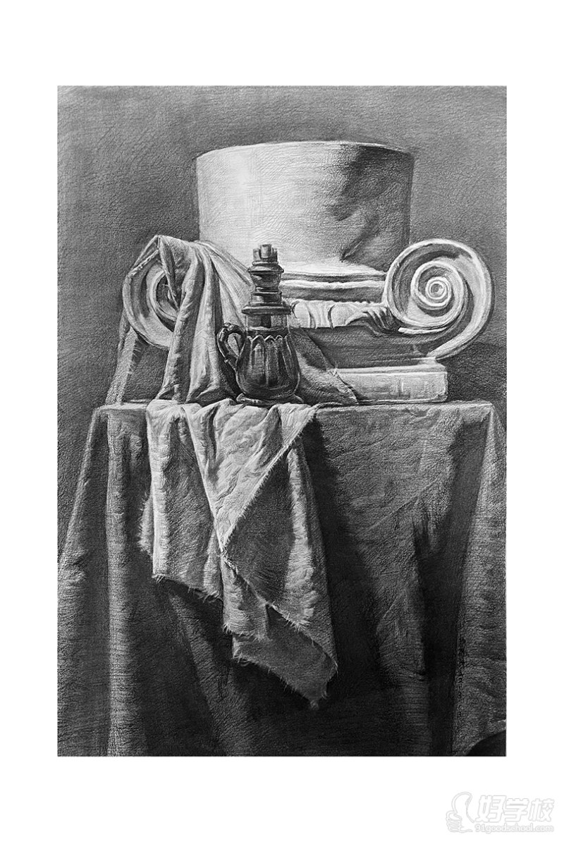 老师作品-素描静物