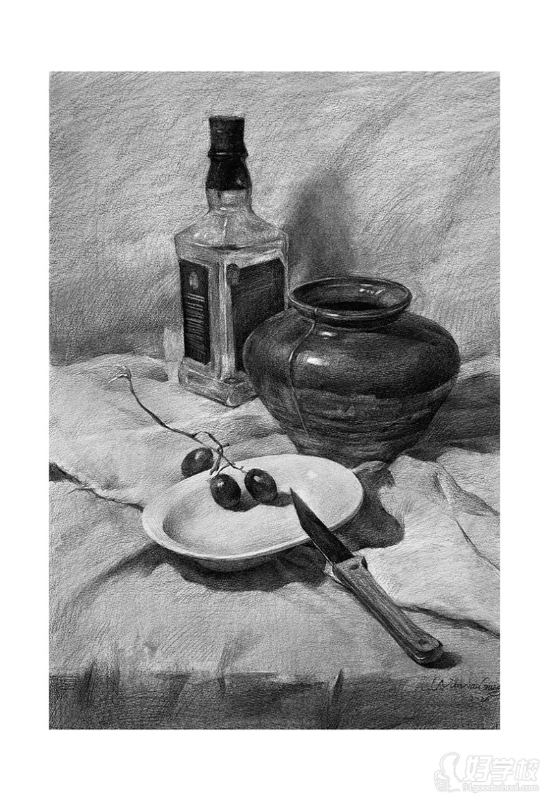 老师作品-素描静物