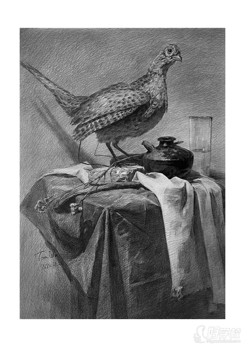 老师作品-素描静物