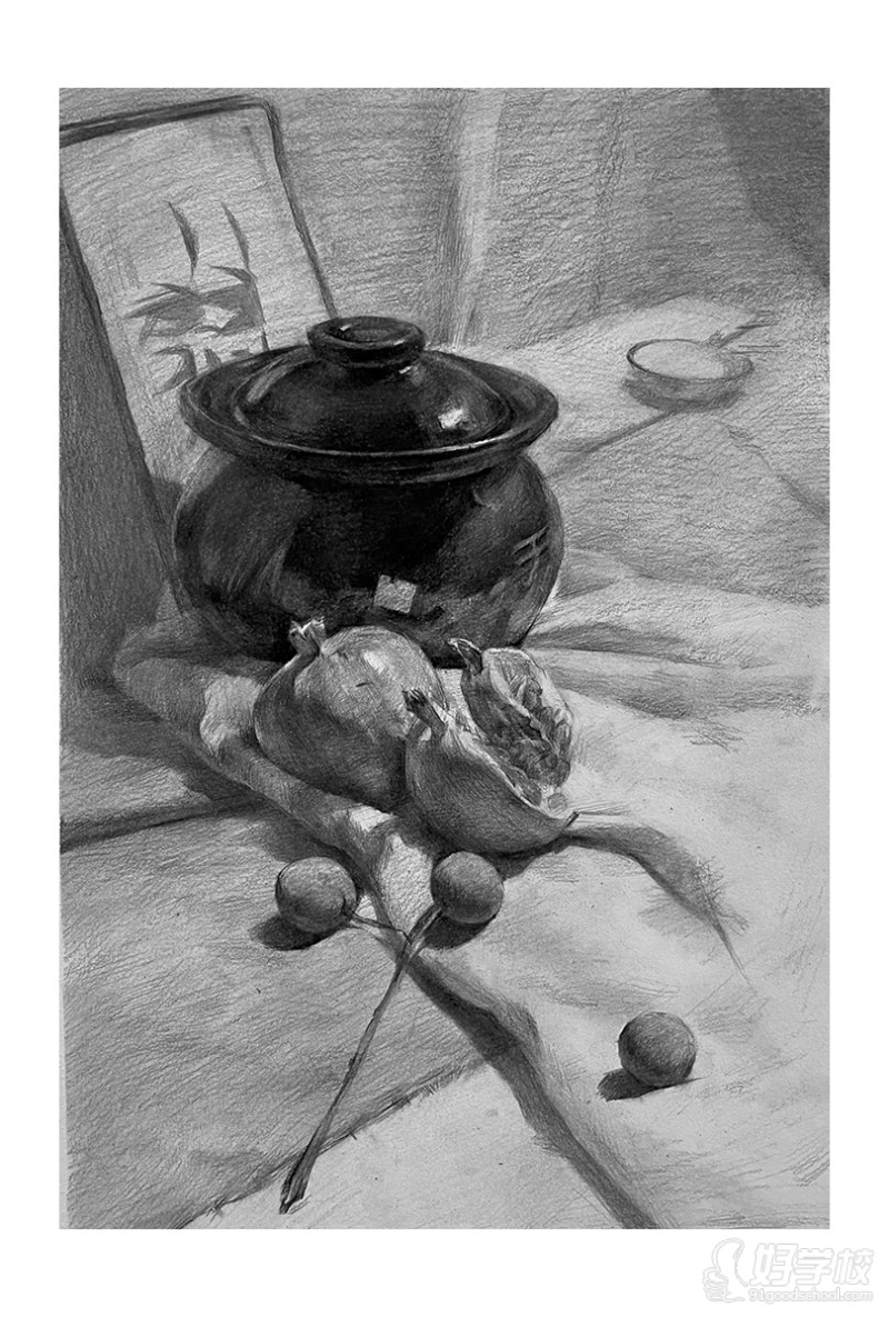 老师作品-素描静物