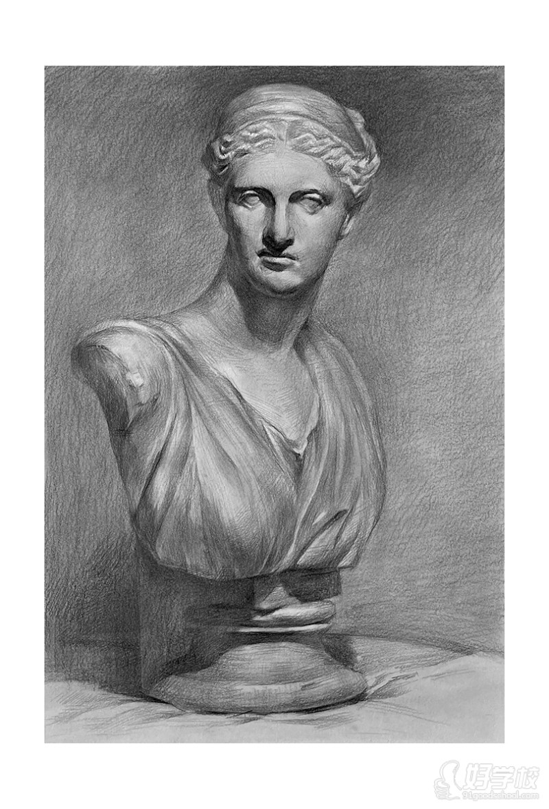 老师作品-素描石膏像