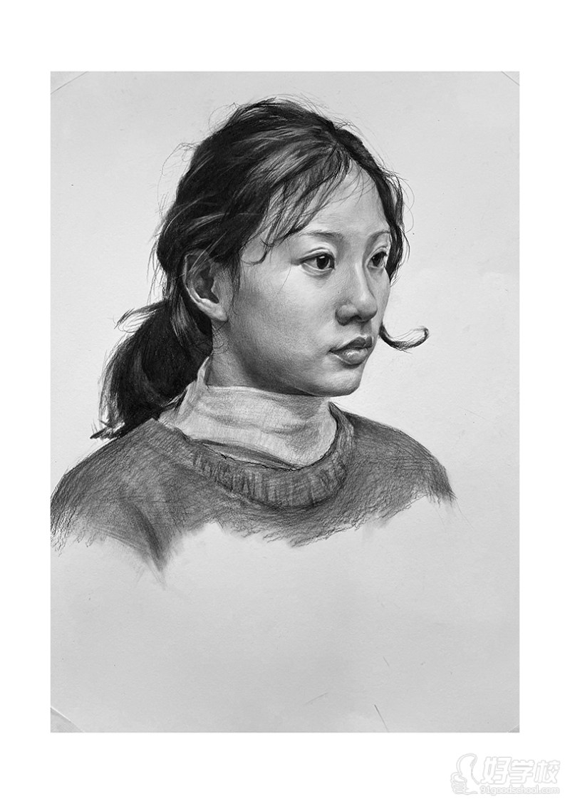 老师作品-素描头像