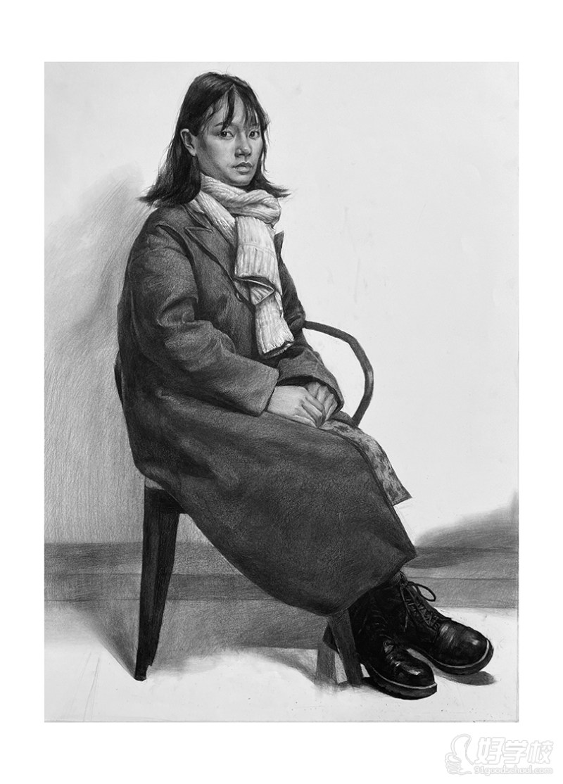 老师作品-素描头像