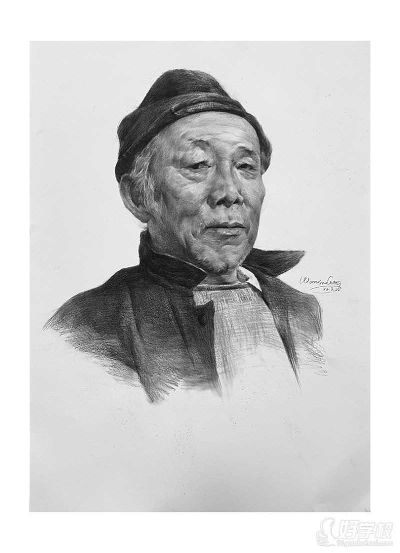 老师作品-素描头像