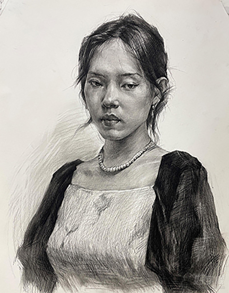 老师作品-素描头像