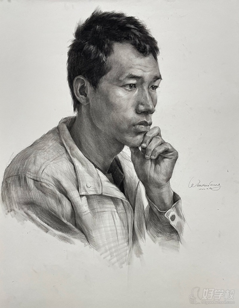 老师作品-素描头像