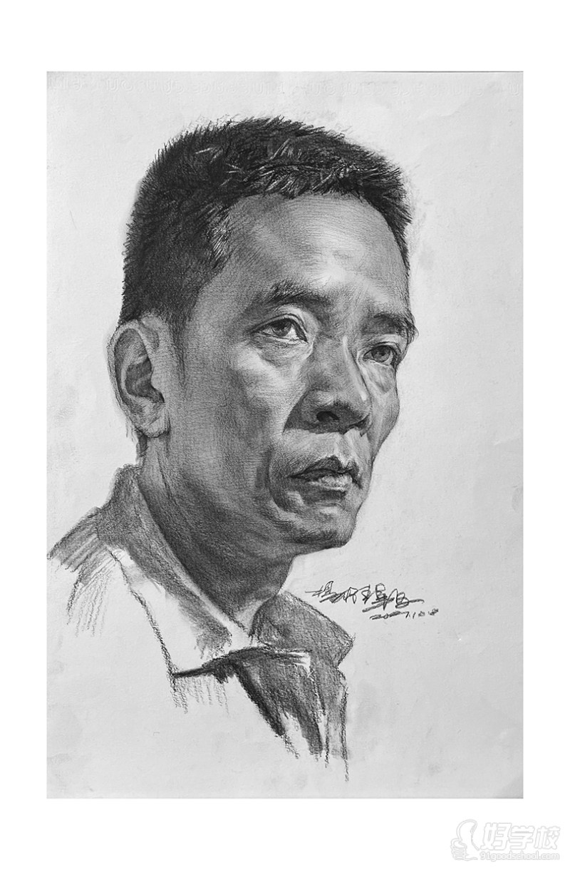 老师作品-素描头像