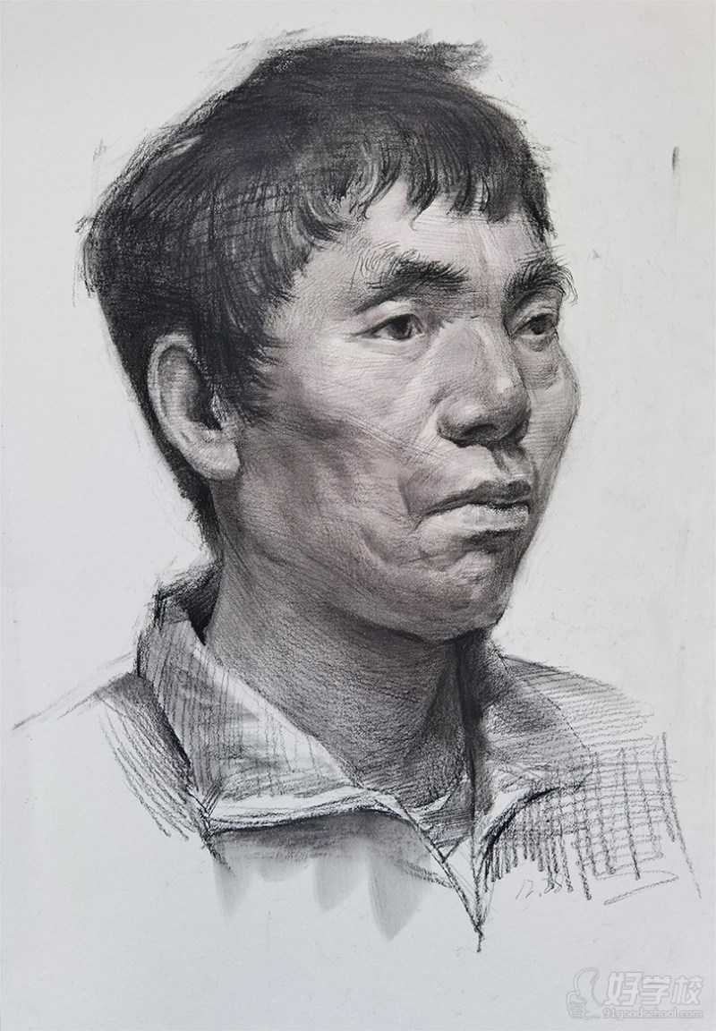 老师作品-素描头像