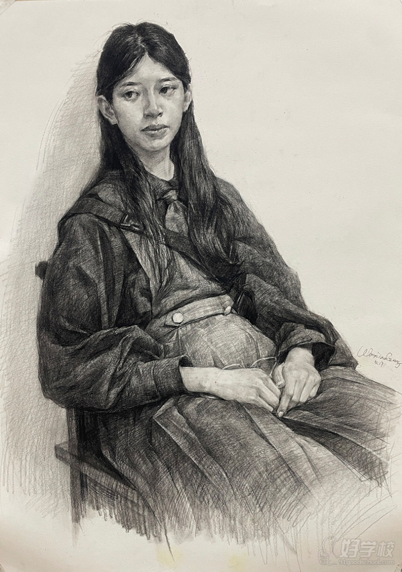 老师作品-素描头像