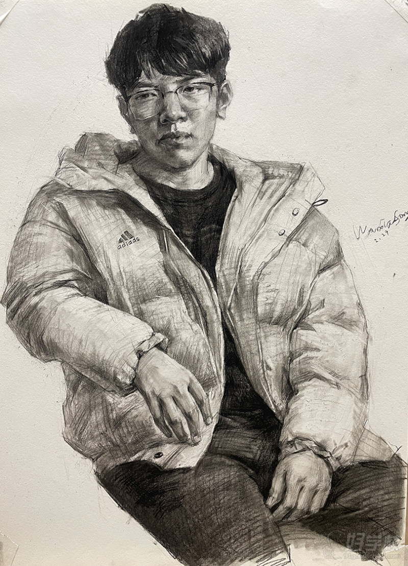 老师作品-素描头像