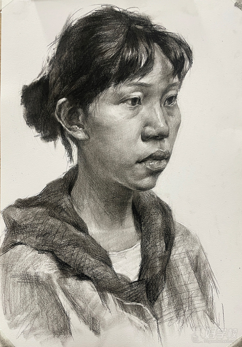 老师作品-素描头像