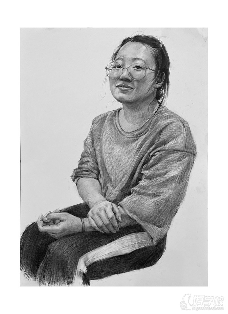 老师作品-素描头像