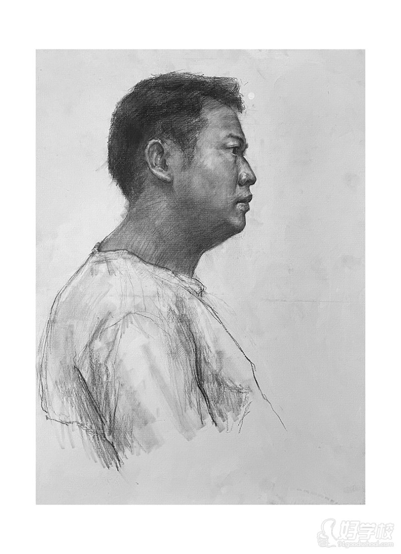 老师作品-素描头像