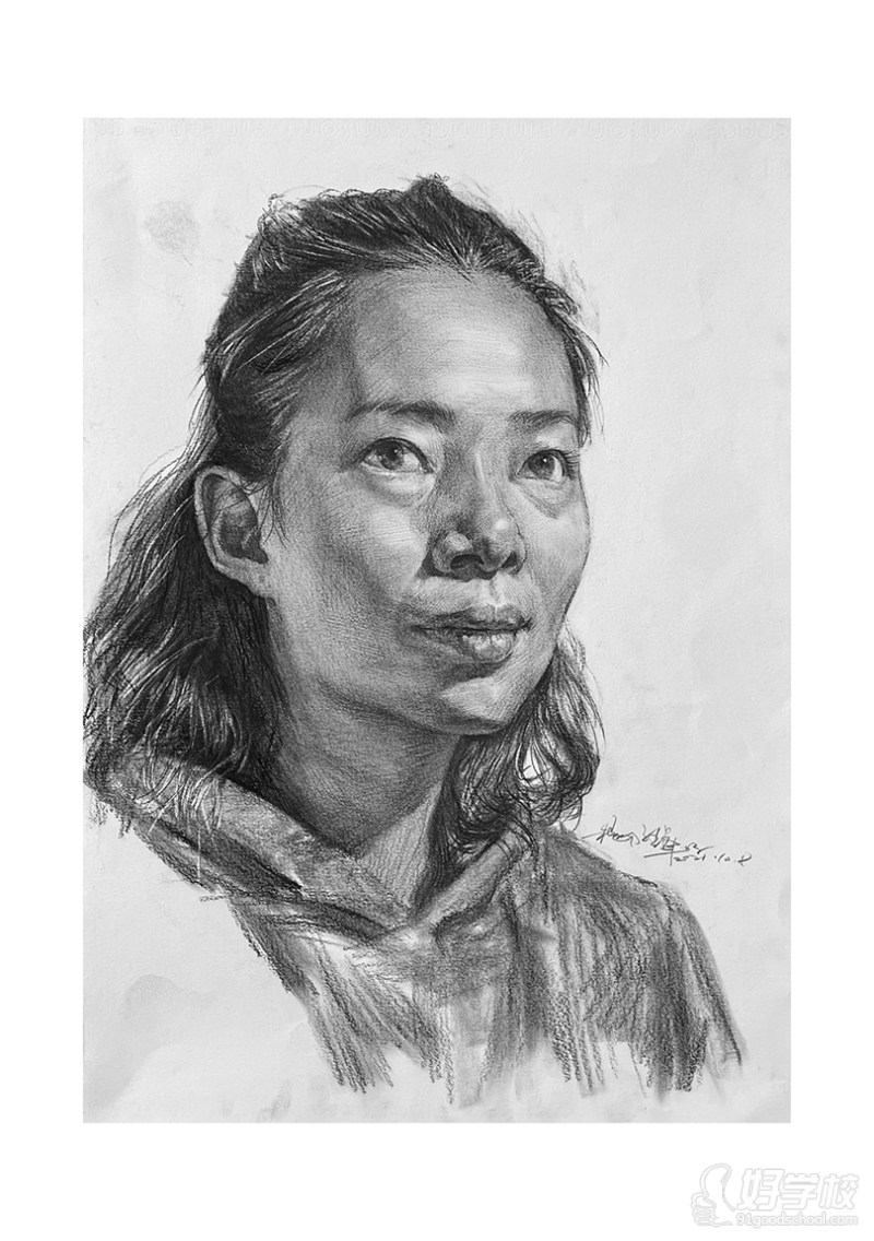 老师作品-素描头像