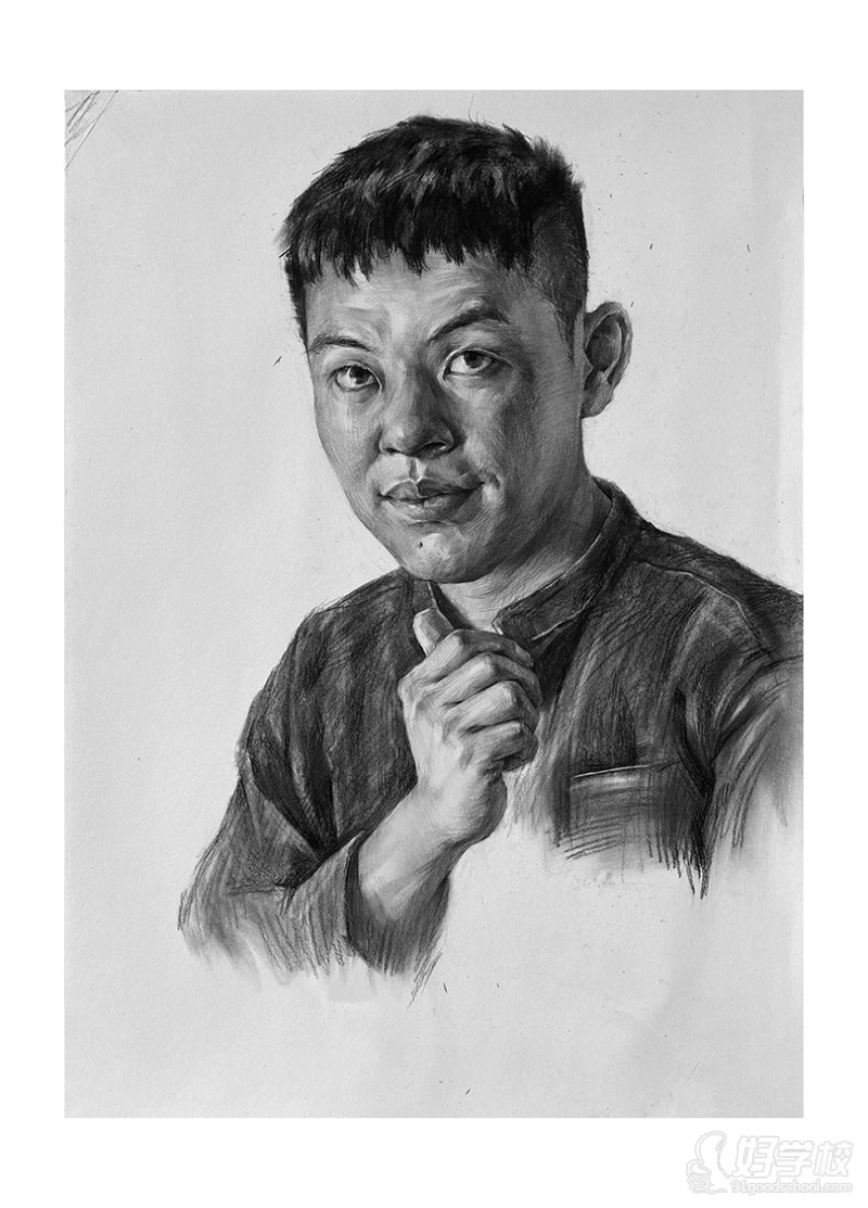 老师作品-素描头像