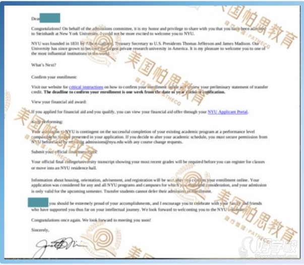 美国地区  本科录取