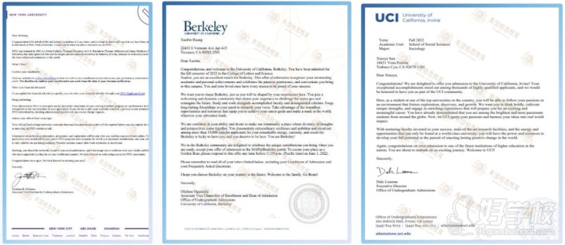 美国地区  本科转学