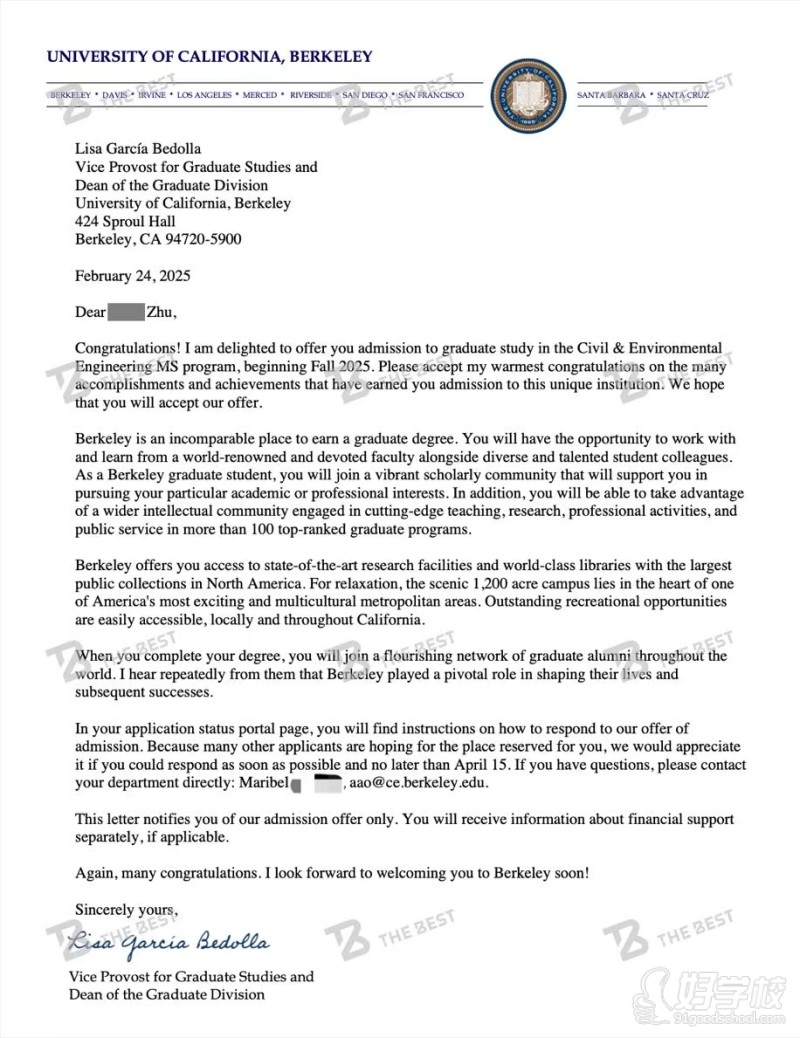 加州伯克利硕士off