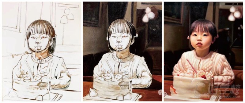 给《女儿2岁》 油画