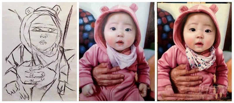 给《女儿3个月》 油