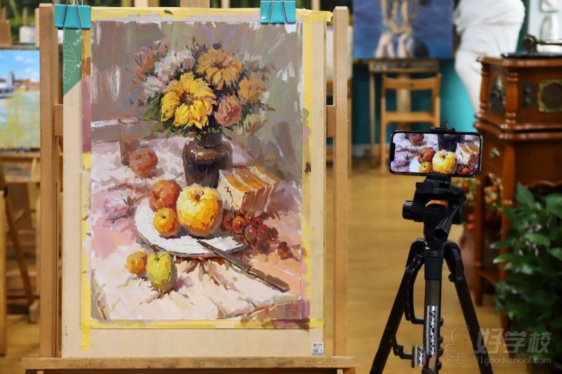 常老师 水粉课堂示范