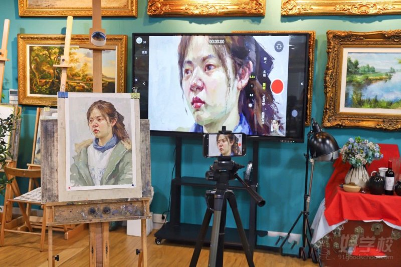 常老师 水粉课堂示范