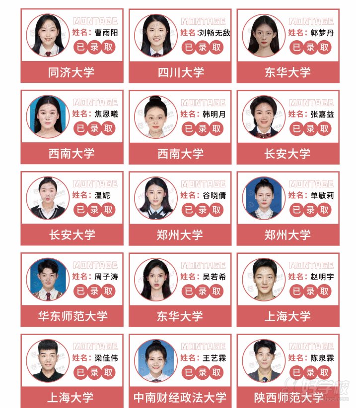 985，211院校已录取