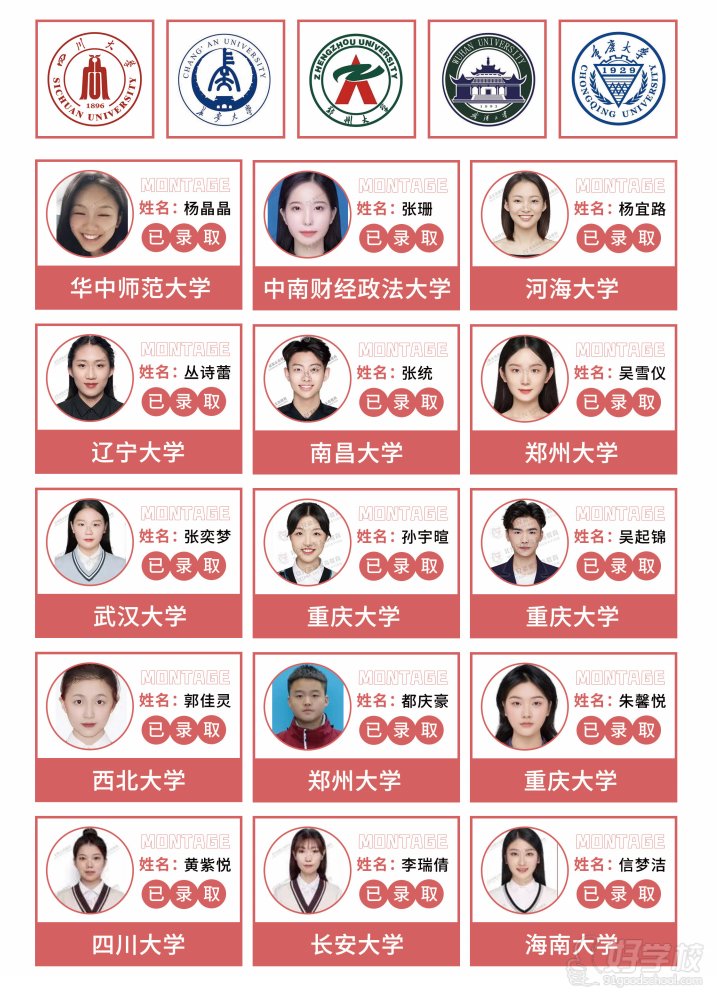 985，211院校已录取