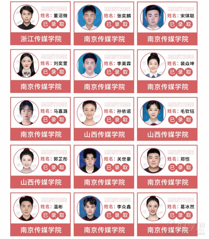 传媒学院已录取