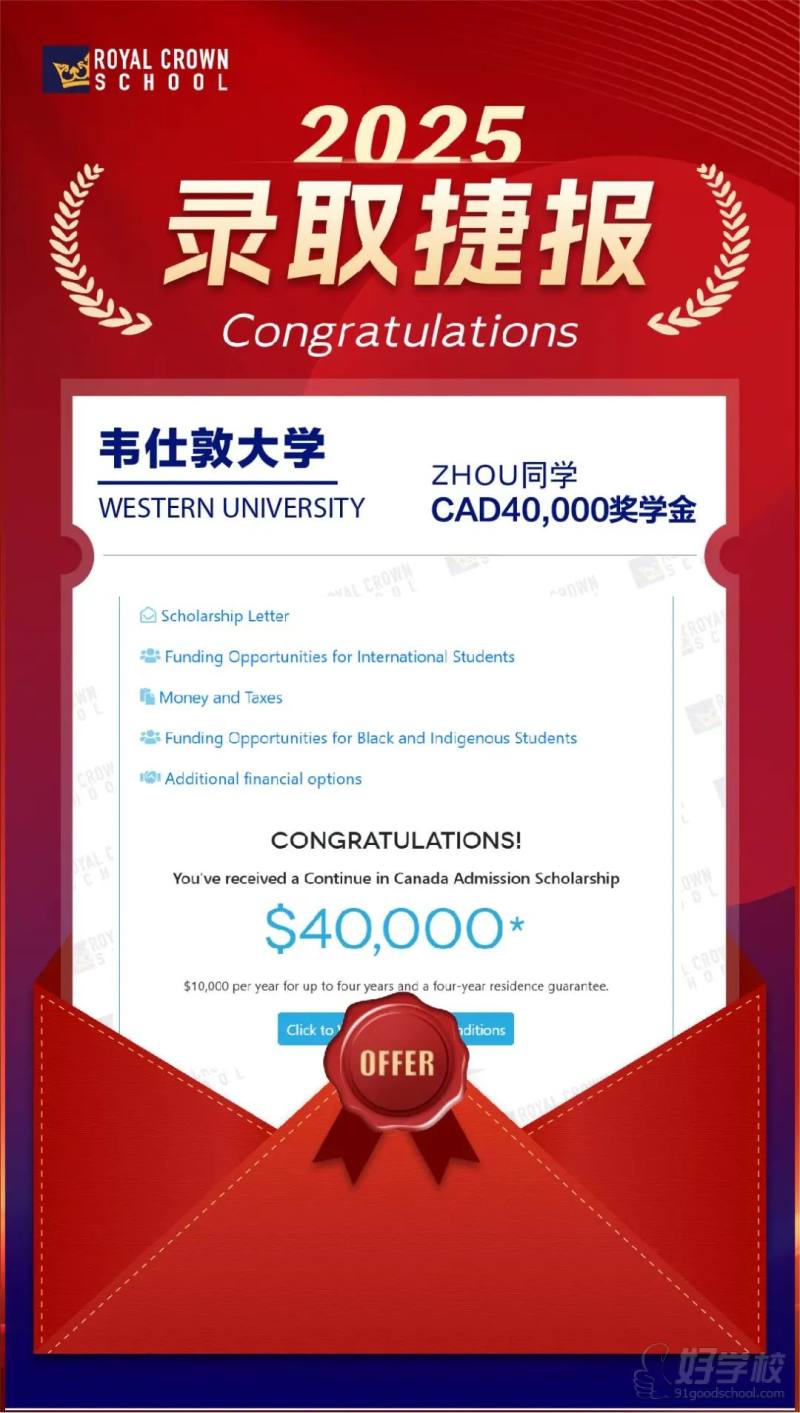 韦仕敦大学-奖学金4