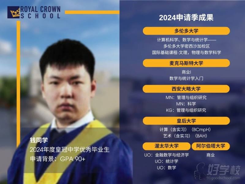 优秀学生案例-钱同学