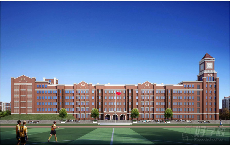 教学楼正立面效果图