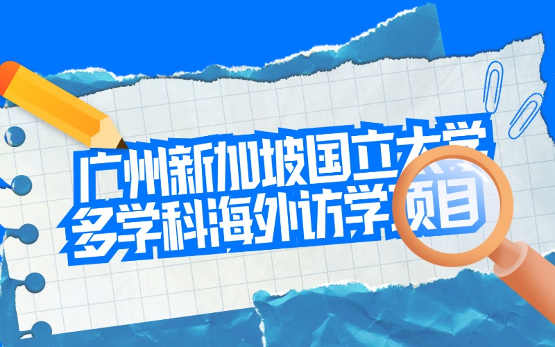 廣州新加坡國立大學多學科海外訪學項目