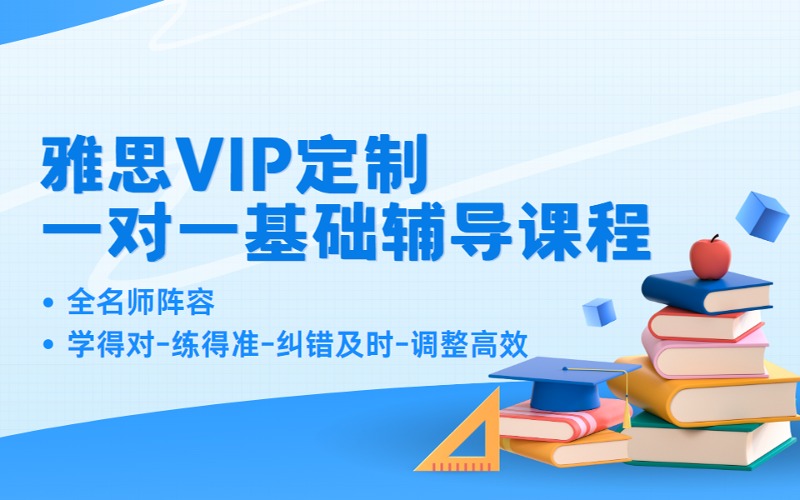 雅思VIP定制一对一基础辅导课程