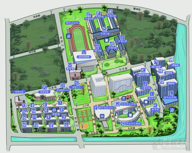 奉贤校区平面图
