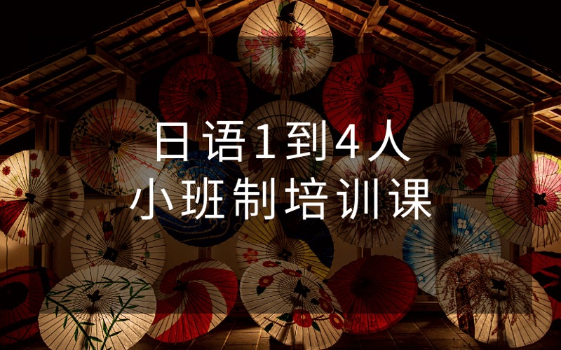 日語(yǔ)1到4人小班制高級(jí)培訓(xùn)課