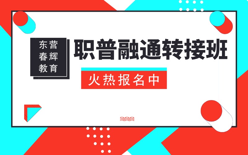 东营职普融通提升转接班