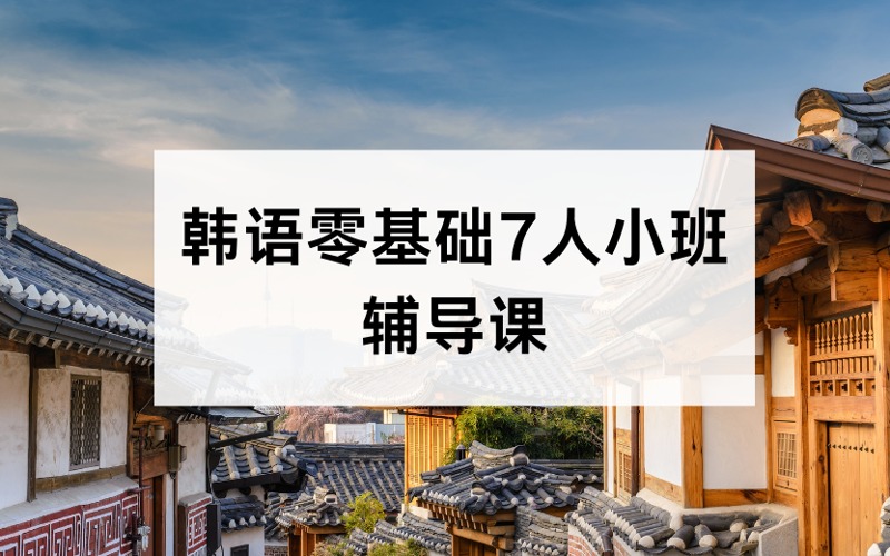 韩语零基础7人小班辅导课