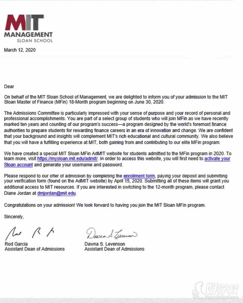 美国麻省理工大学录取