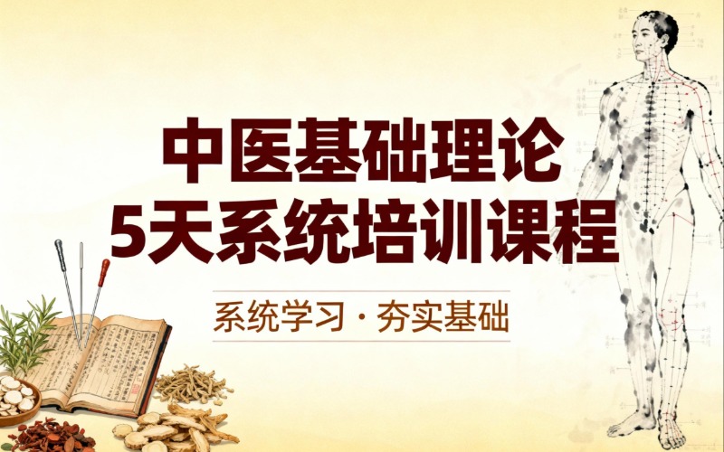 上海中醫(yī)基礎(chǔ)理論 5 天系統(tǒng)培訓課程