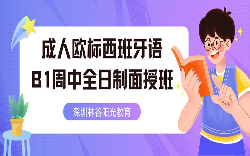 深圳成人歐標(biāo)西班牙語B1 周中全日制面授班