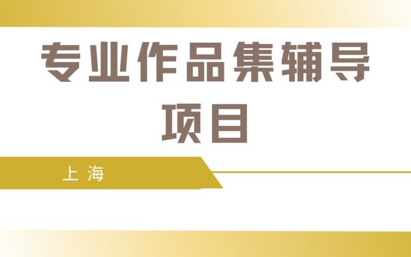 上海專(zhuān)業(yè)作品集輔導(dǎo)項(xiàng)目
